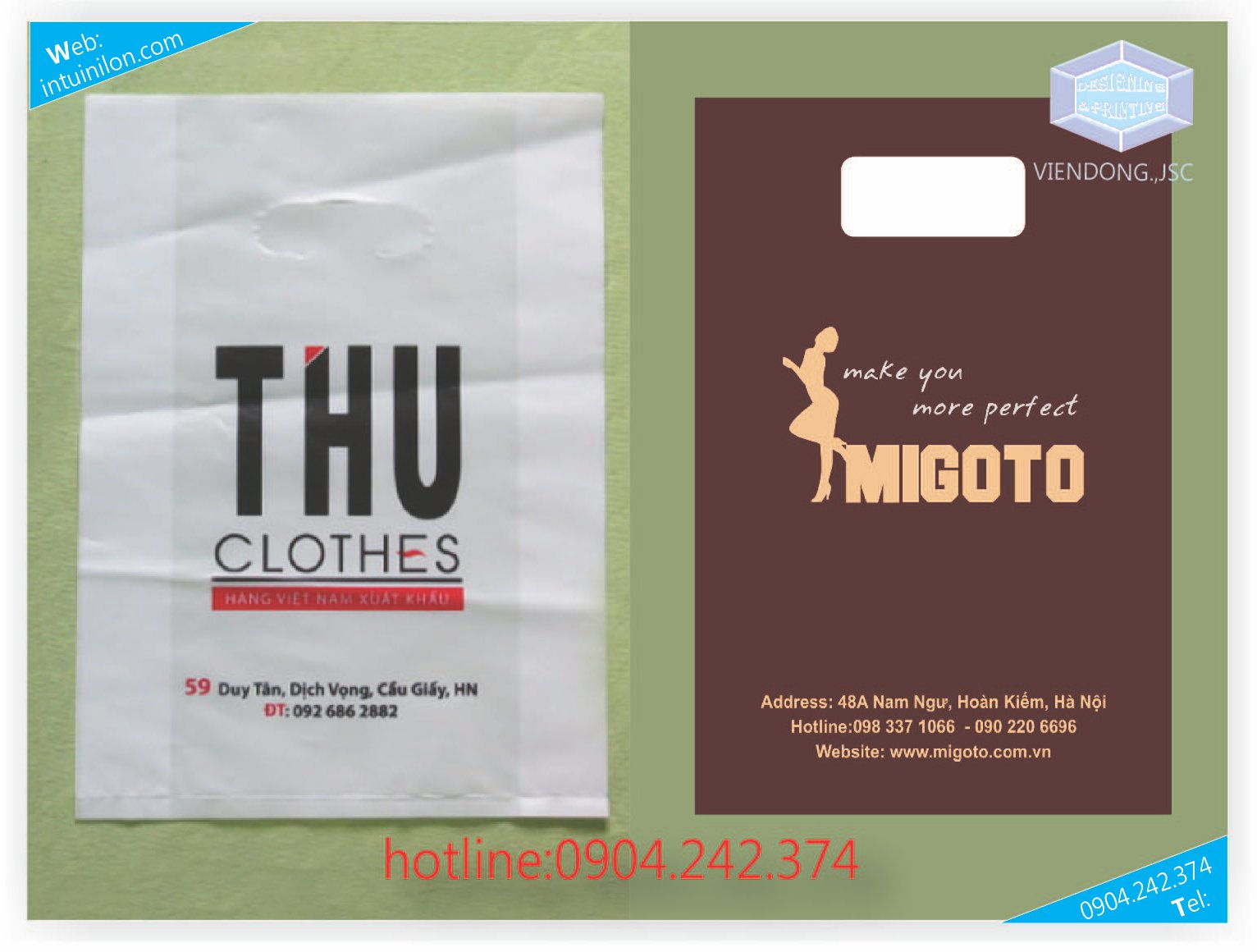 In tui nilon  | In túi nilon quảng cáo giá rẻ tại Hà Nội