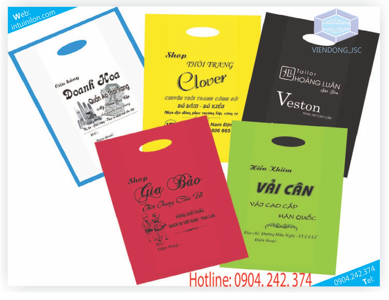 Túi nilon quảng cáo đẹp tại Hà Nội | Tui nilon quang cao dep tai Ha Noi | In túi nilon shopping mẫu mã đẹp tại Hà Nội